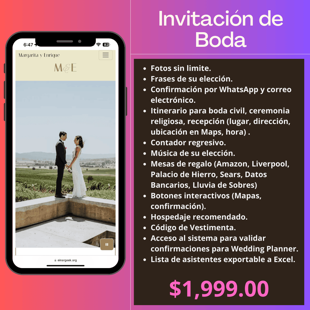 Invitación de Boda